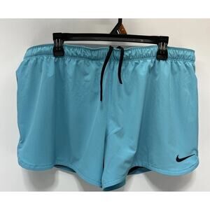 Nike Short Women Large Swoosh Dri Fit Lined Just Do it XL Phantom Run Gym Core